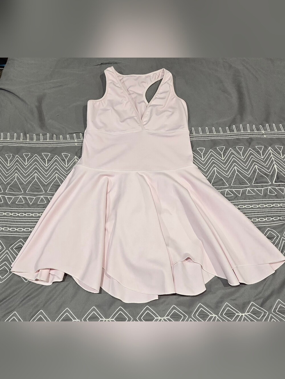 Frankie's Bikinis Pirouette Racerback Dress In Light Pink Size Medium